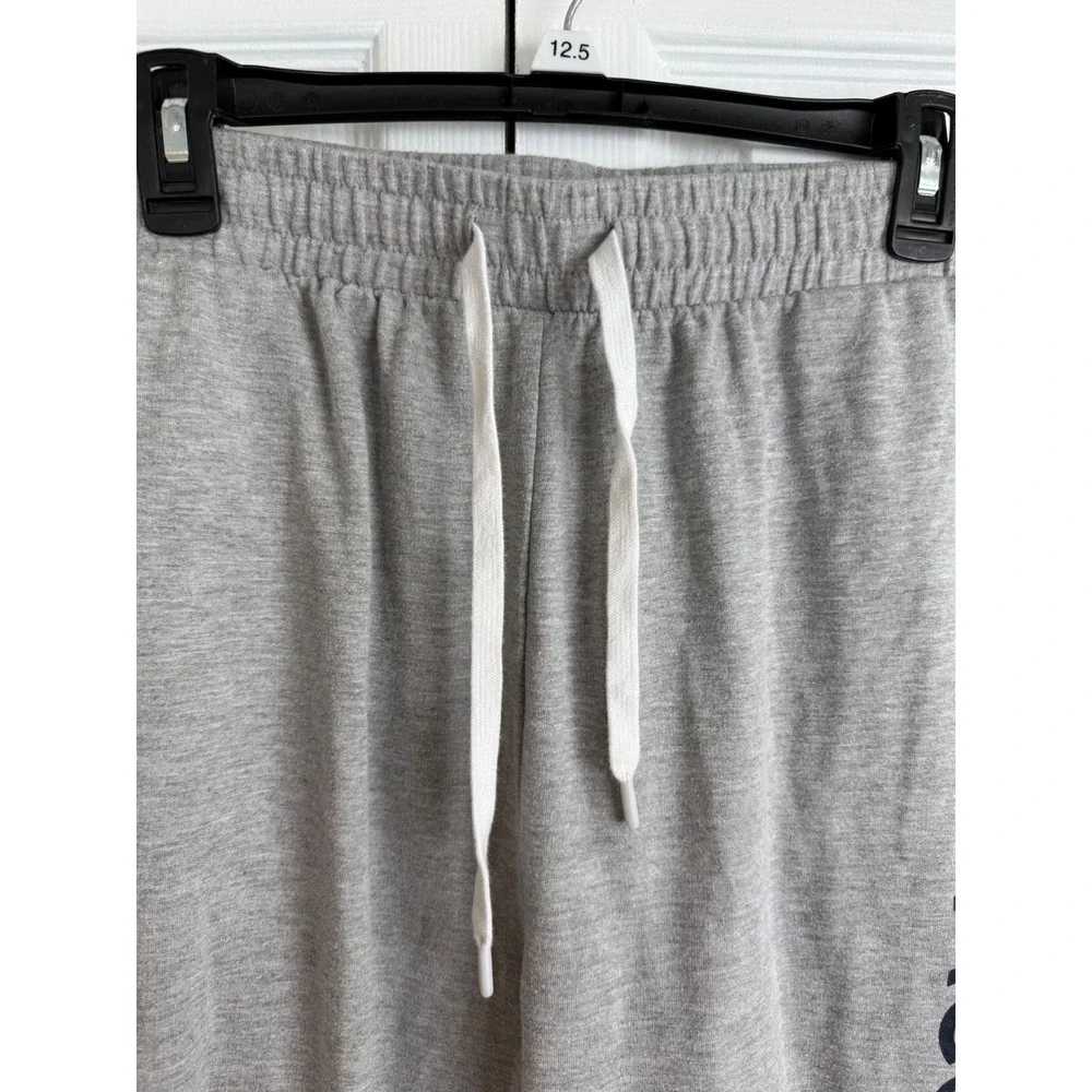 Lacoste Mens Sleepwear Lounge Pants‎ Track Joggers Gray Black Gold Side Stripe L